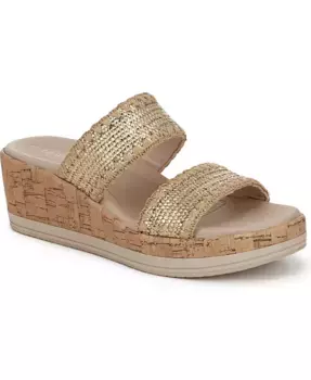 Женские пляжные моющиеся сандалии-слипоны Wedge LifeStride, золотой