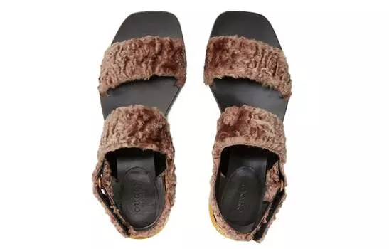 Сандалии женские пляжные Gucci, фиолетовый