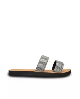 Женские пляжные шлепанцы на резиновой подошве Brasileras, черный