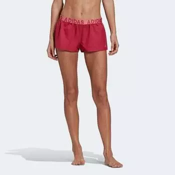 Женские пляжные шорты Adidas, бордовый