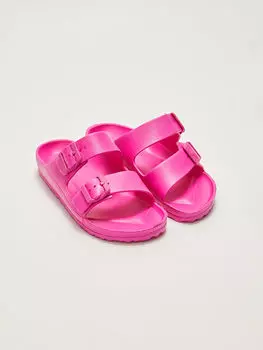 Женские пляжные тапочки с двойной полосой и пряжкой LCW Steps