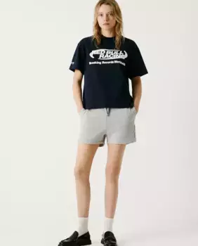 Женские плюшевые шорты с регулируемой талией Pepe Jeans, серый
