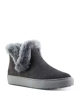 Женские плюшевые водонепроницаемые замшевые ботильоны Duffy Polar Cougar, цвет Gray