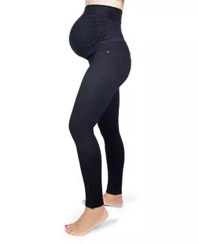 Женские поддерживающие леггинсы ponte для беременных MeMoi, черный