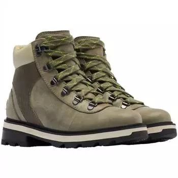 Женские походные ботинки Lennox Hiker Stkd Wp в цвете Stone Green/Laurel Leaf Sorel