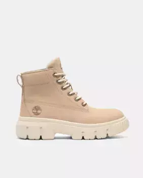 Женские полевые ботинки средней длины на шнуровке Timberland, бежевый