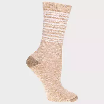 Женские полосатые носки Alaska Knits из смеси шерсти и перьев, легкие, для бега, цвет Khaki