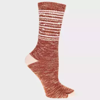 Женские полосатые носки Alaska Knits из смеси шерсти и перьев, легкие, для бега, цвет Red
