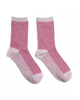 Женские полосатые носки Pieces, розовый
