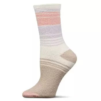 Женские полосатые носки с алоэ для экипажа MeMoi, цвет Cement