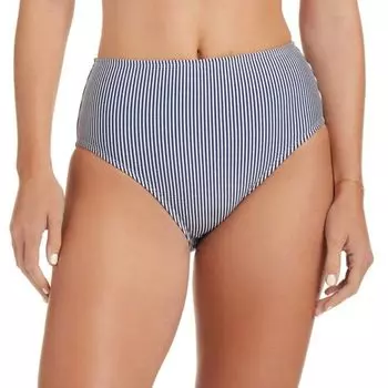 Женские полосатые плавки с высокой талией Draper James, синий