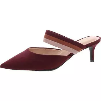 Женские полосатые шлепанцы из искусственной замши Bandolino, темно-фиолетовый