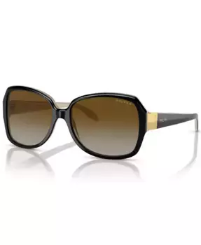 Женские поляризационные солнцезащитные очки, градиент Polar RA5138 Ralph by Ralph Lauren, черный