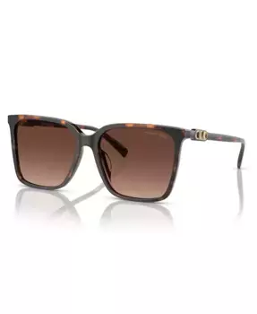 Женские поляризованные солнцезащитные очки Canberra, градиентные MK2197 Michael Kors, коричневый