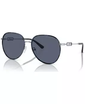 Женские поляризованные солнцезащитные очки Empire Aviator Michael Kors