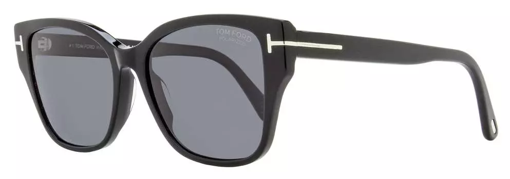 Женские поляризованные солнцезащитные очки Tom Ford Elsa TF1108 01D черные 55 мм