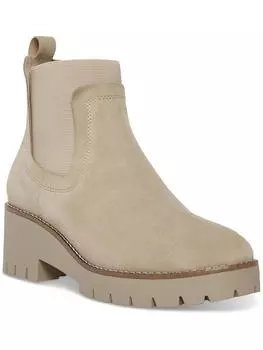 Женские полуботинки Chelsea из кожи с рифленой подошвой Aqua College, цвет sand suede