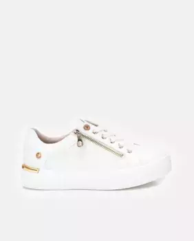 Женские полукеды на молнии и шнурках Xti, белый