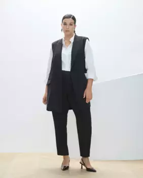 Женские полуоблегающие брюки Couchel, черный