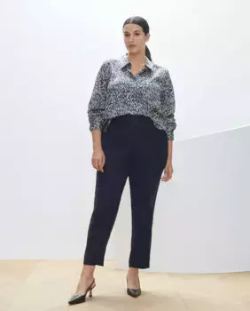 Женские полуоблегающие брюки Couchel, темно-синий