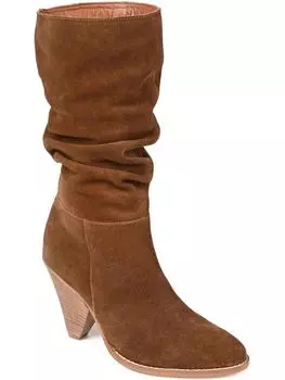 Женские полусапожки из искусственной замши SYRINN Journee Signature, цвет tan