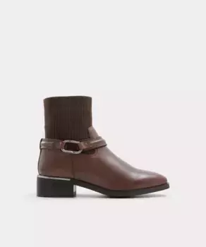Женские полусапожки с круглым носком Aldo, коричневый