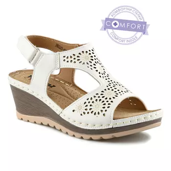 Женские повседневные босоножки белые Tendenz