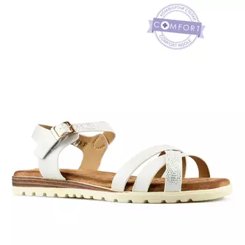 Женские повседневные босоножки белые Tendenz