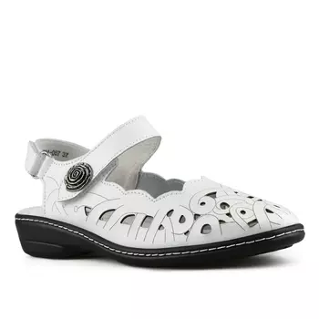 Женские повседневные босоножки белые Tendenz