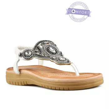 Женские повседневные босоножки белые Tendenz