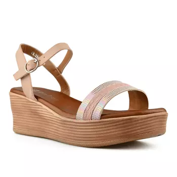 Женские повседневные босоножки бежевого цвета на платформе Tendenz