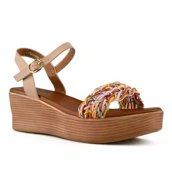 Женские повседневные босоножки бежевого цвета на платформе Tendenz