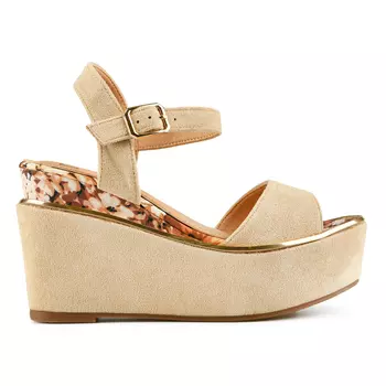 Женские повседневные босоножки бежевого цвета на платформе Tendenz