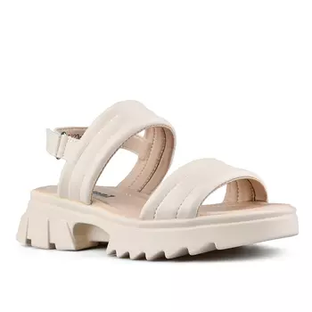 Женские повседневные босоножки бежевого цвета на платформе Tendenz