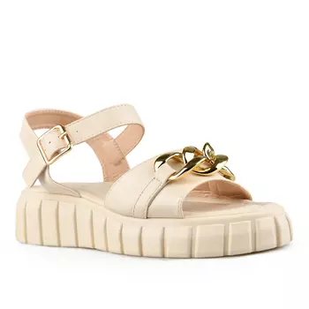 Женские повседневные босоножки бежевого цвета на платформе Tendenz