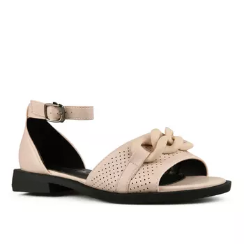 Женские повседневные босоножки бежевого цвета Tendenz