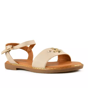 Женские повседневные босоножки бежевого цвета Tendenz