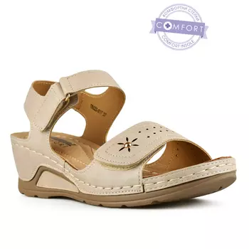 Женские повседневные босоножки бежевого цвета Tendenz