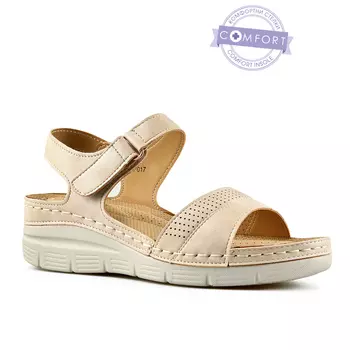 Женские повседневные босоножки бежевого цвета Tendenz