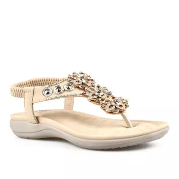 Женские повседневные босоножки бежевого цвета Tendenz