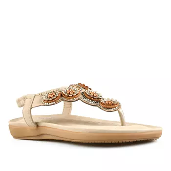 Женские повседневные босоножки бежевого цвета Tendenz