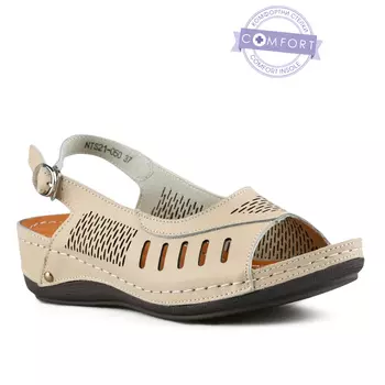 Женские повседневные босоножки бежевого цвета Tendenz