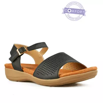 Женские повседневные босоножки черные Tendenz