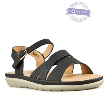 Женские повседневные босоножки черные Tendenz