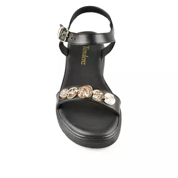 Женские повседневные босоножки черные Tendenz