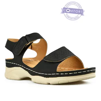 Женские повседневные босоножки черные Tendenz