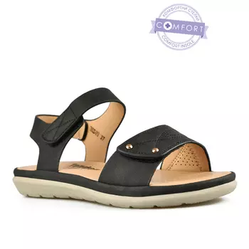 Женские повседневные босоножки черные Tendenz