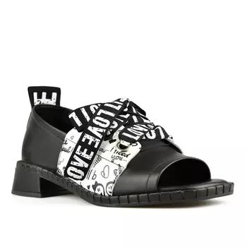 Женские повседневные босоножки черные Tendenz