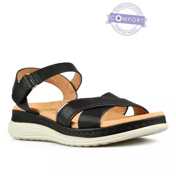 Женские повседневные босоножки черные Tendenz