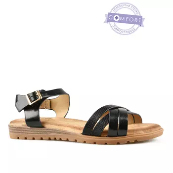 Женские повседневные босоножки черные Tendenz